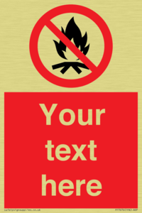 Custom prohibition No campfire